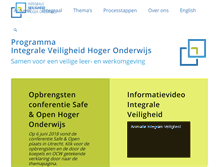 Tablet Screenshot of integraalveilig-ho.nl